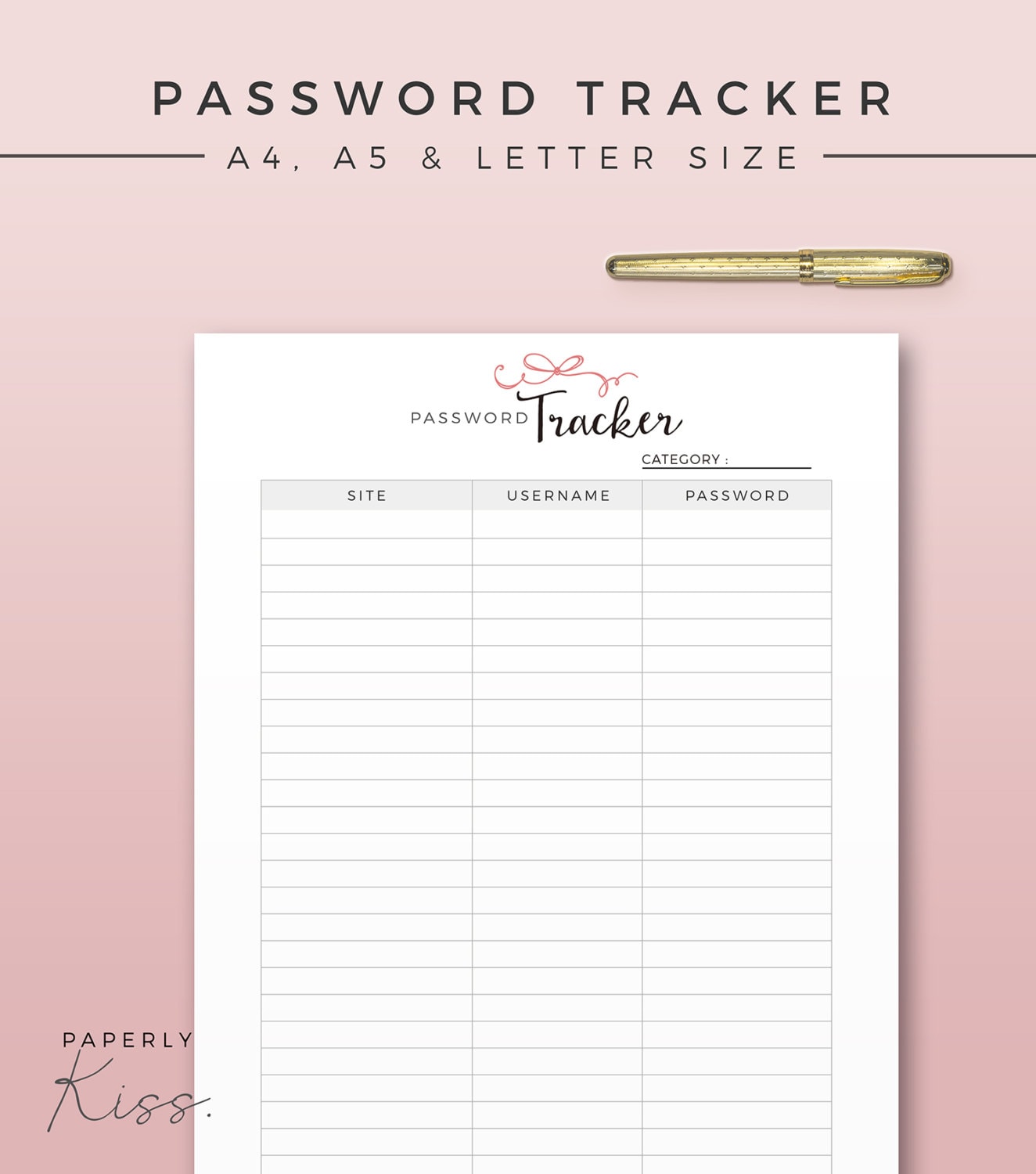 Crush image with password tracker printable Sweet image intended for password tracker printable