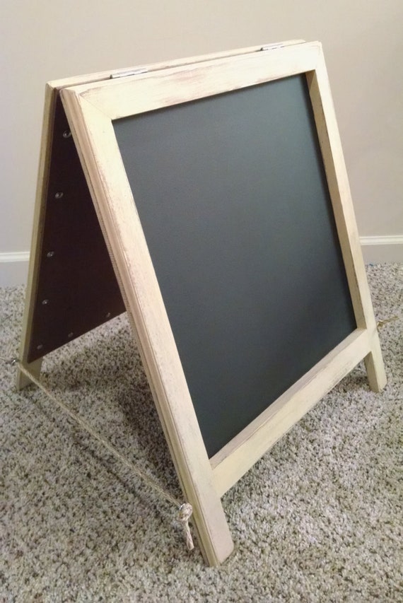 Items similar to Rustic AFrame Chalkboard, Blackboard, Whiteboard Easel, Kids Chalkboard and