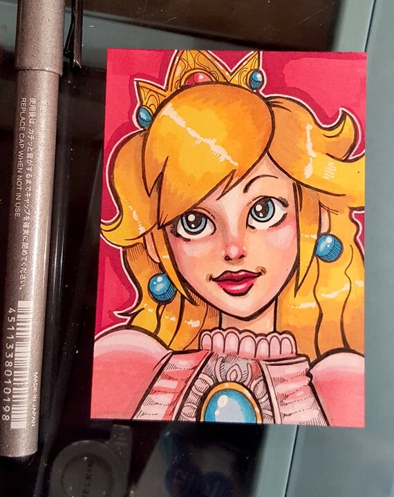 Original Artist Trading Card: Princess Peach by WarpzoneGraphics