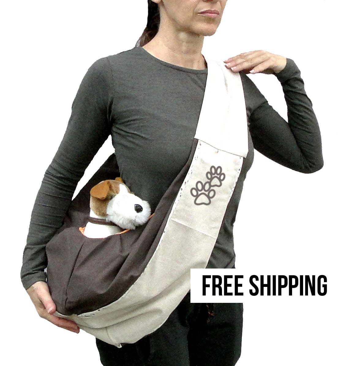 Small dog sling carrier COLONIAL