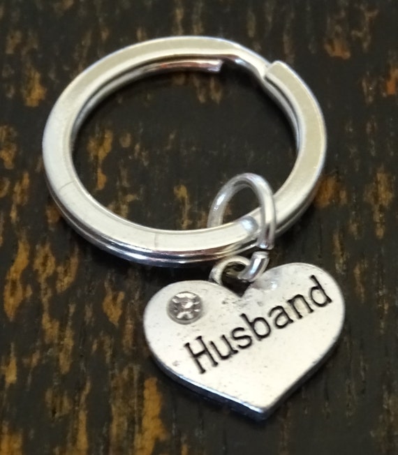 Husband Keychain Custom Keychain Custom Key Ring Husband