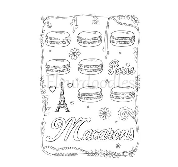 macaron coloring pages - photo #4