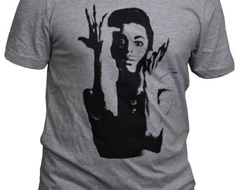 Prince T Shirt Unisex Athletic Heather Grey or White, Sizes XS S M L XL XXL