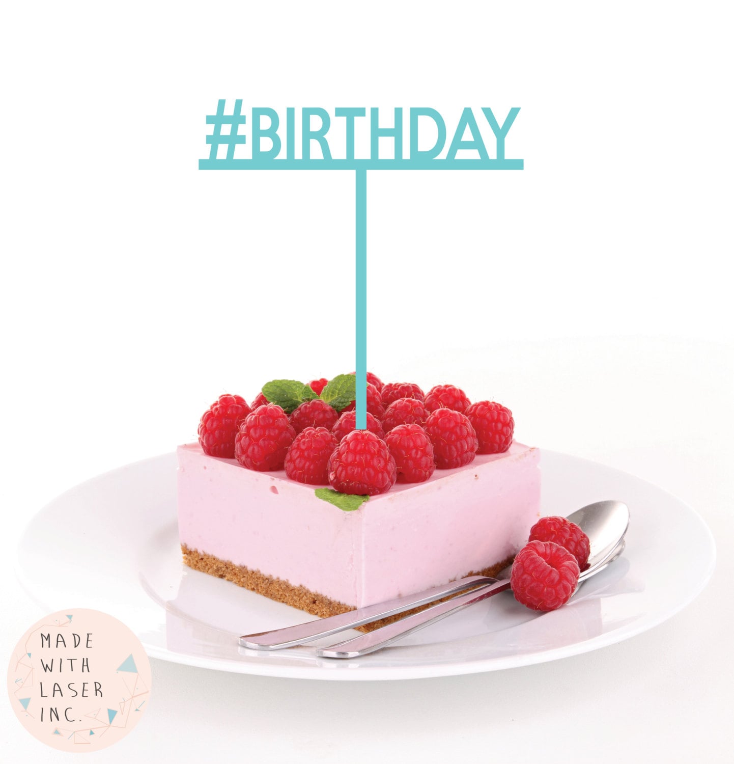 Hashtag BIRTHDAY BIRTHDAY Cake Topper Birthday Party