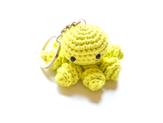 octopus plush keychain