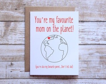 Funny Mother's Day Card Naughty Mother's Day card