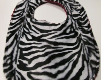 bib for baby chenille double Terry Burgundy creation natalex