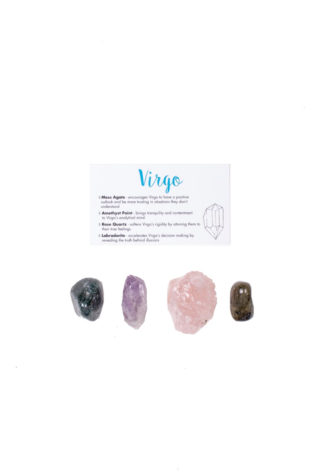 Virgo Crystal Set / Zodiac Crystal Set / Healing Crystal Set