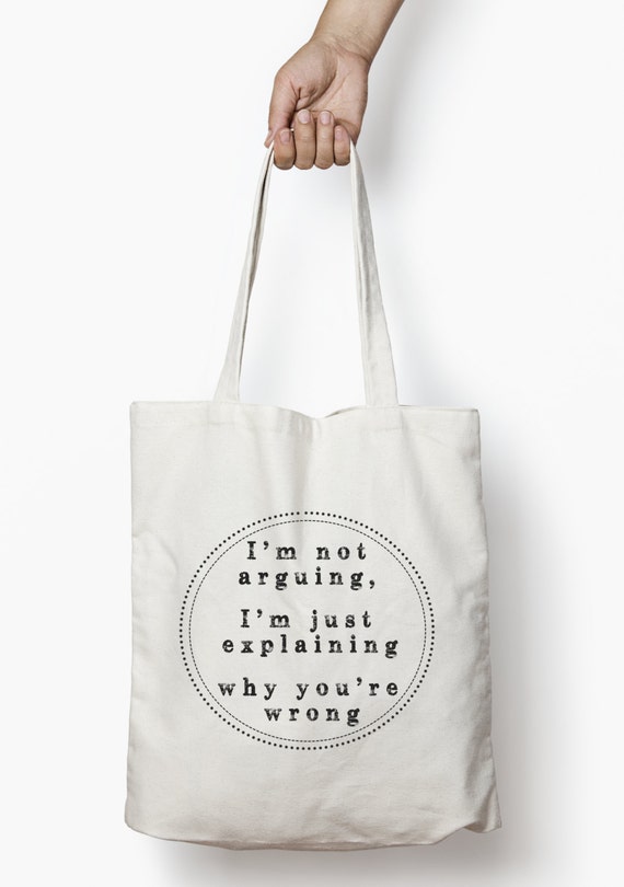 funny tote bag funny gift reusable shopping bag