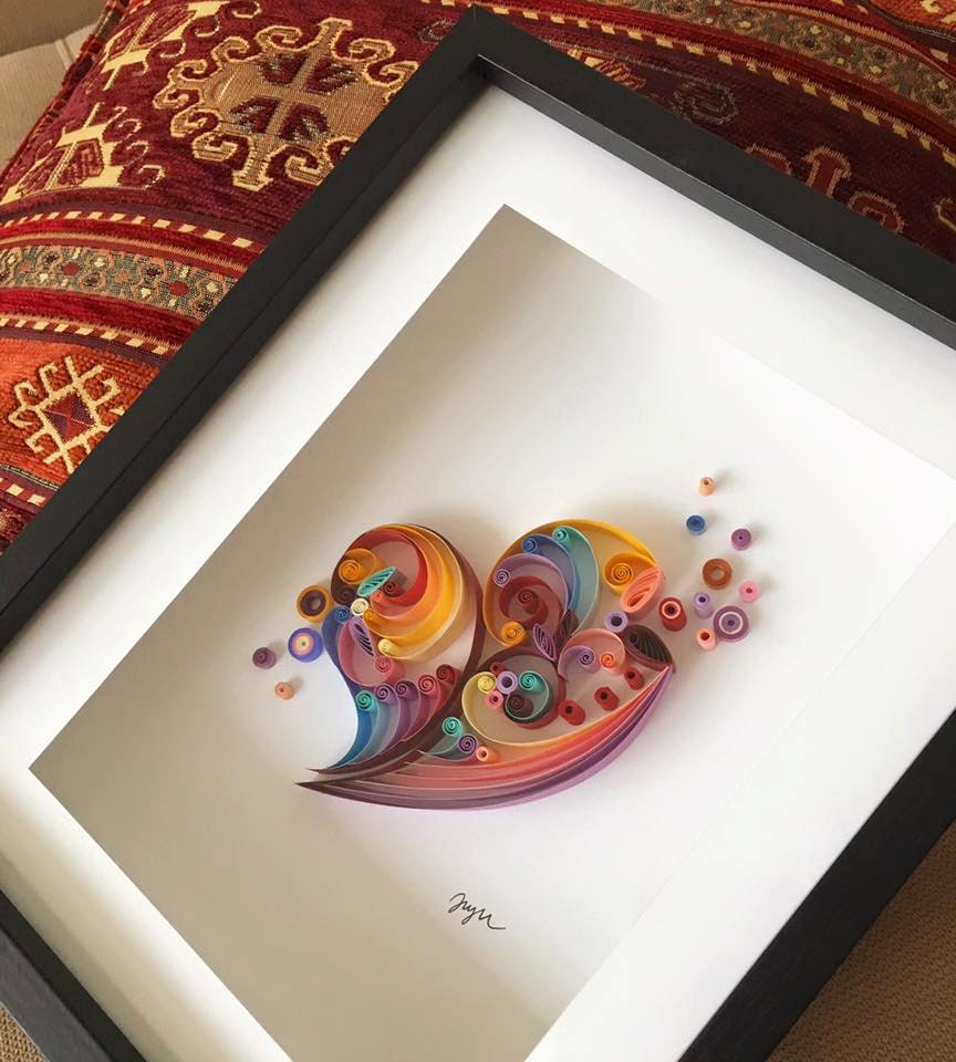 Quilled Paper Heart by JJBLN on Etsy