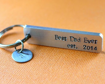 Customized Keychain, New Dad Gift, Gift for Dad, Dad Keychain, personalized Keychain
