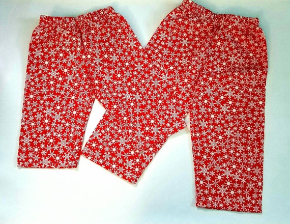 Snowflake Pants Lounge pants Cotton Matching Sibling Set