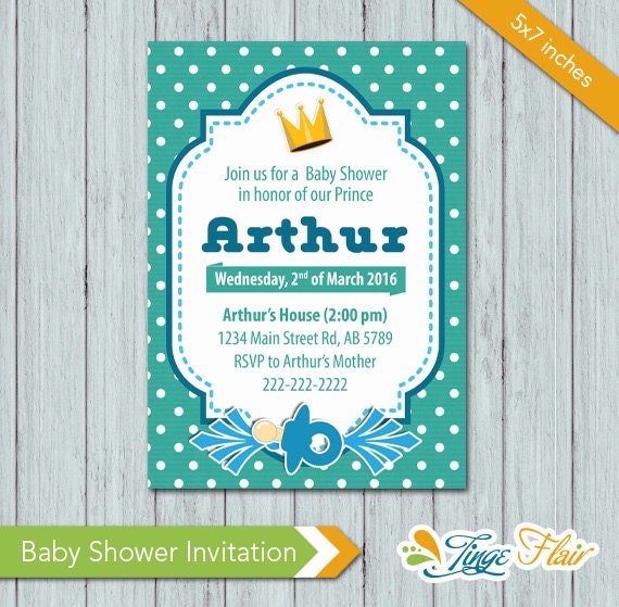 Baby Shower Invitation, Baby Shower Template, Psd invitation, Readyto 