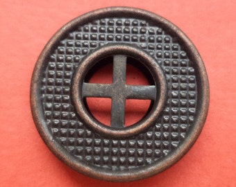 8 metal KNOBS bronze 20 mm metal buttons (1736)