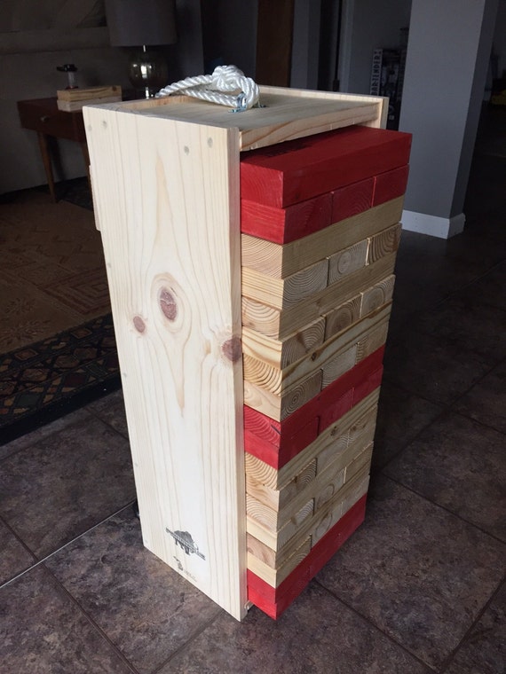TwoTone Giant JENGA with Storage & Setup Box