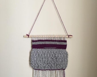 Gray Cloud Woven Wall Hanging