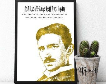 Inspirational Quotes, Nikola Tesla quotes, Nikola Tesla, famous quotes about life, Motivational posters, Wall Art, Framed prints, artsy