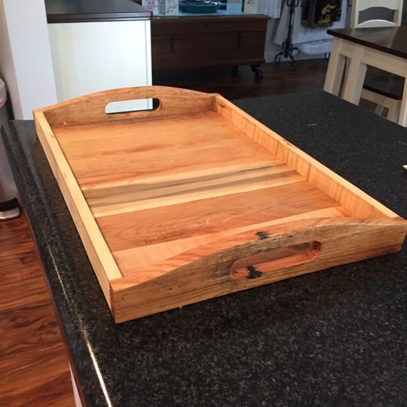 Items similar to Pallet Wood Serving Tray on Etsy
