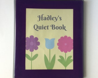 Customized Toddler Quiet Book (Hard Cover Binder); Childrens Felt Busy Books, Learning Activity, Birthday Christmas Gifts for Kids