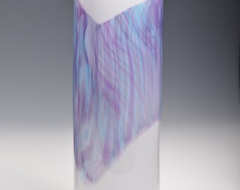 Watercolor Series Hand Blown Art Glass Vase Handmade vases by Rebecca Zhukov