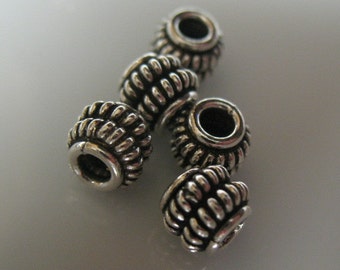beads-silver beads-sterling silver beads-beading supplies-jewelry supplies-ONE BEAD