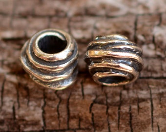 One Winding Roads Sterling Silver Big Hole Bead