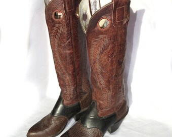 Tall Cowboy Boots Womens 7 1/2D Olathe