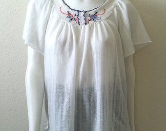 white blouse boho