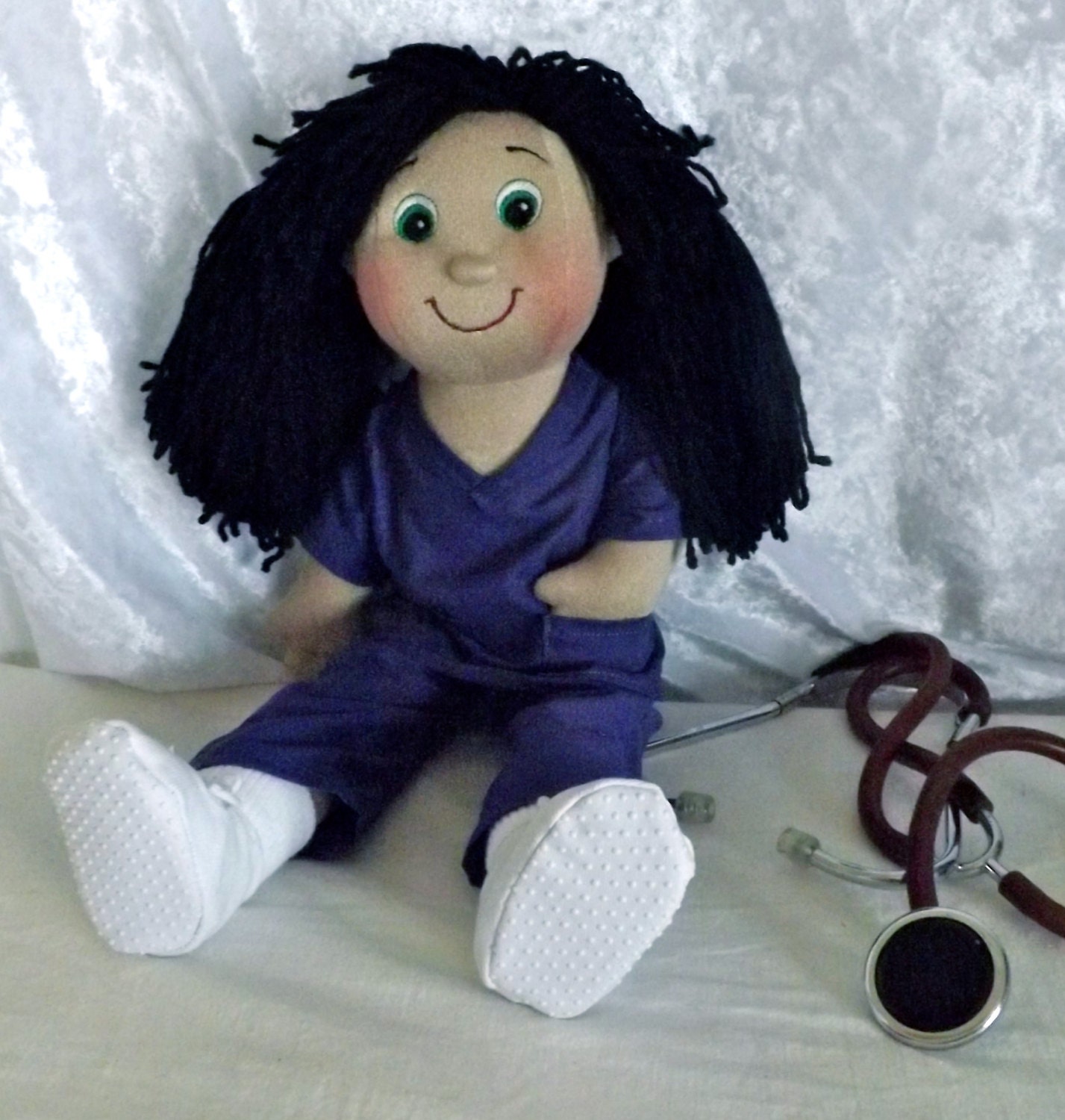 personalised nurse rag doll