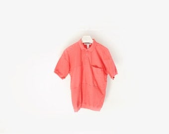 Vintage Expressions Pink Lightweight Polo Shirt, Mens Size M / ITEM580