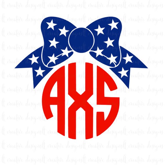 4th of July Bow SVG 4th of July SVG Fourth of July SVG