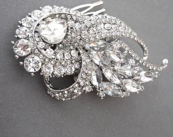 Bridal hair comb ~ Rhinestone hair accessories ~ Crystal hair comb ~ Wedding hair piece ~ Statement hair piece ~ Crystal hair comb ~