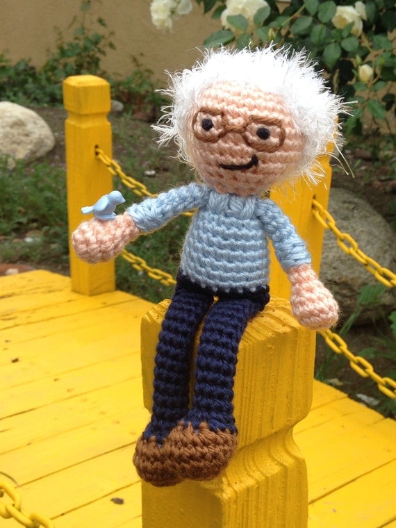 bernie sanders knitted doll pattern