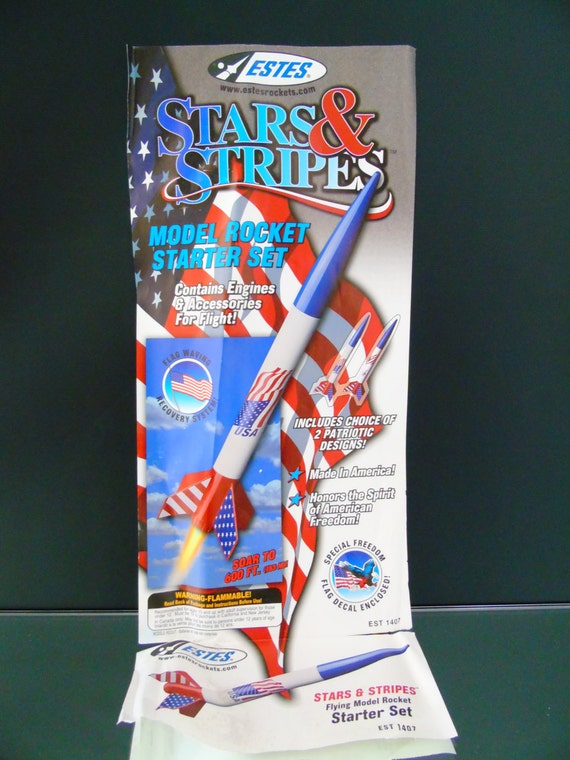 Items similar to Estes Model Rocket Stars & Stripes Starter Set Kit
