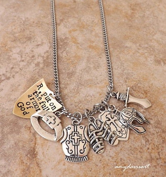 Put on the Full Armor Of God Necklace Christian Jewelry