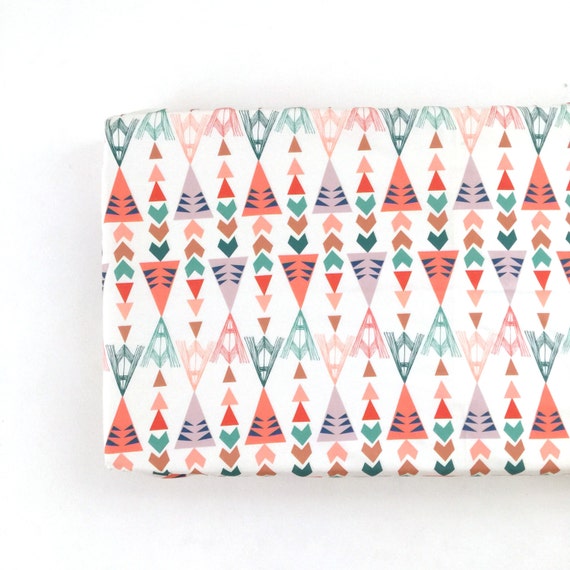 Changing Pad Cover Teal Teepees. Change Pad. Changing Pad.