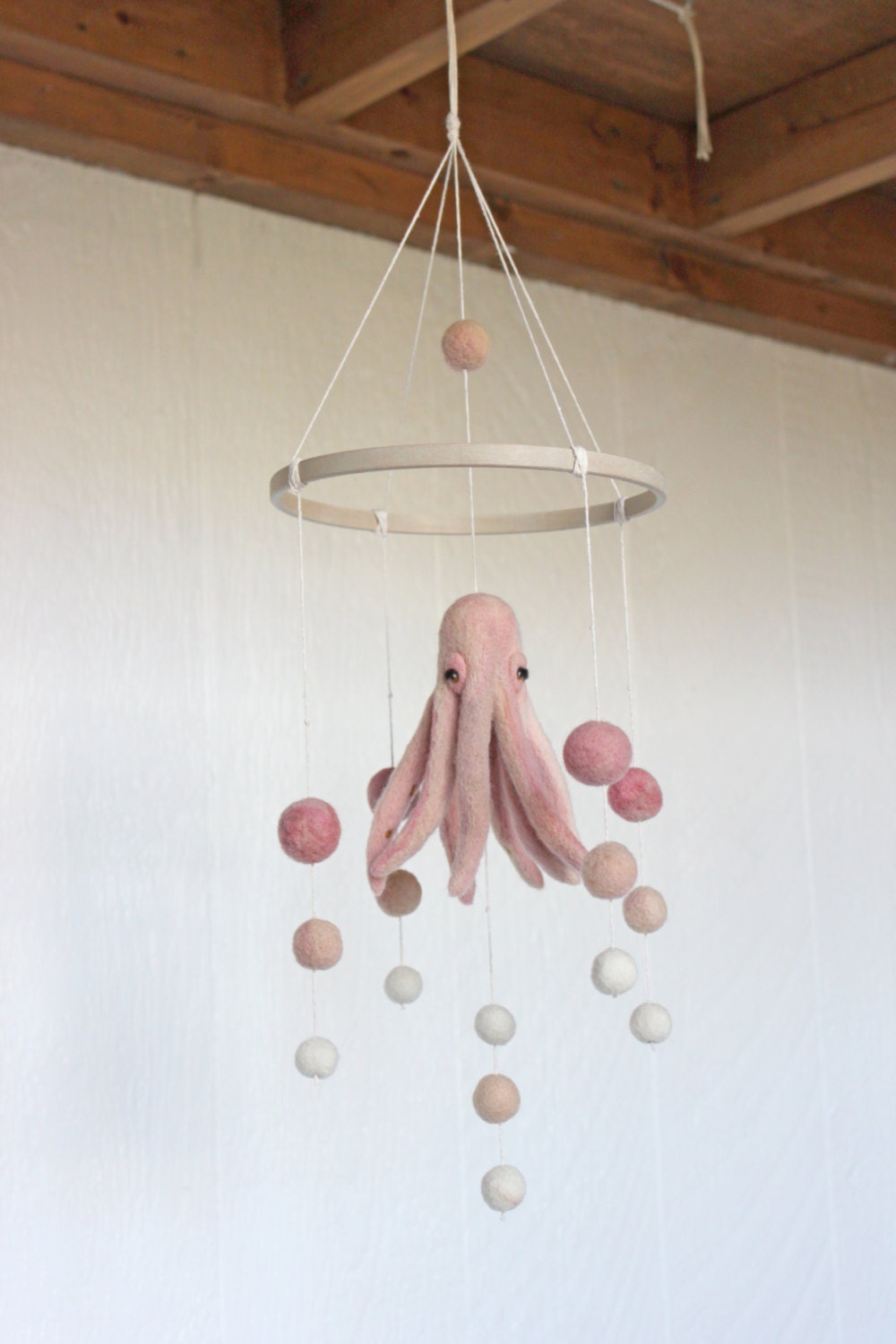 Octopus Mobile // Baby Mobile // Felted Mobile