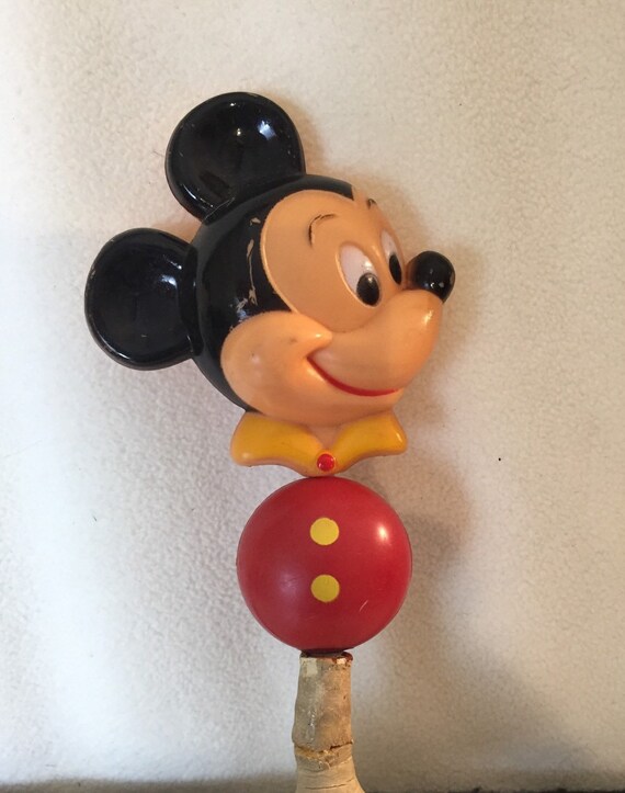 mickey mouse plush rattle