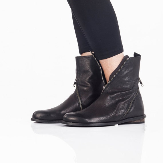 casual leather boots for women