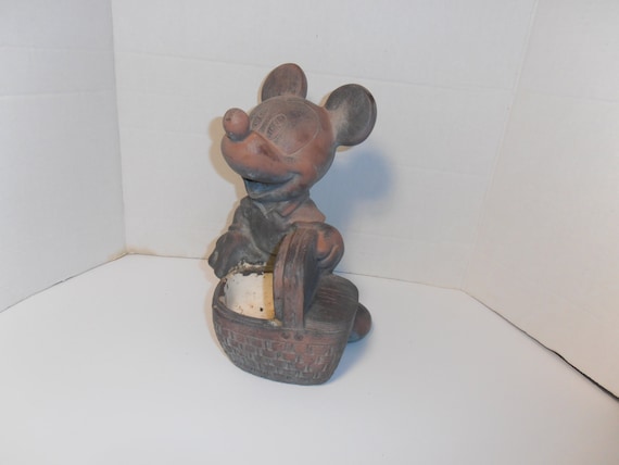 cement mickey mouse statue