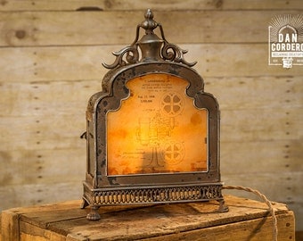 Vintage Projector Patent Lantern Table Lamp