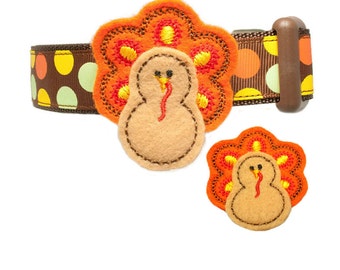 Thanksgiving Turkey Dog Collar Accessory