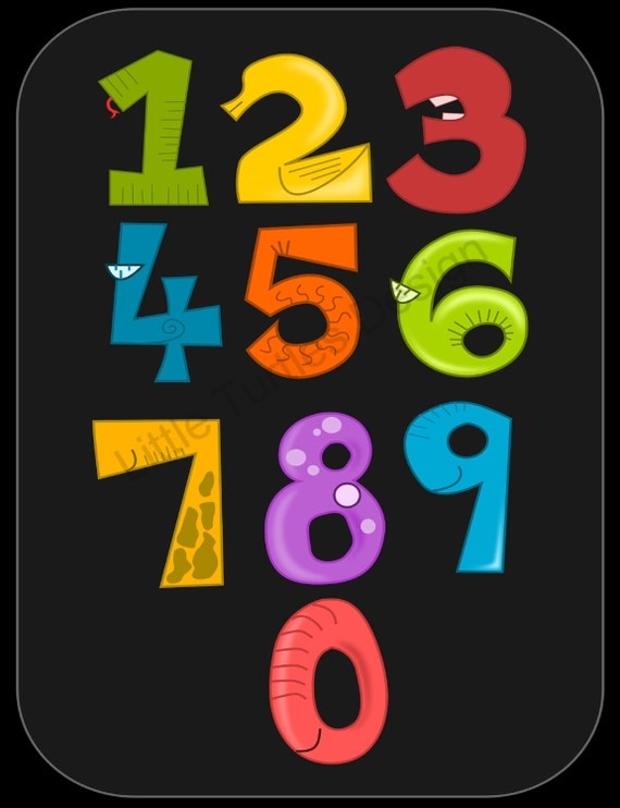 funny-numbers-print-by-littleturtlesdesign-on-etsy