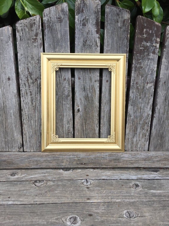 Gold Picture Frame 8x10 11x14 Wedding Frame by ThePaintedLdy