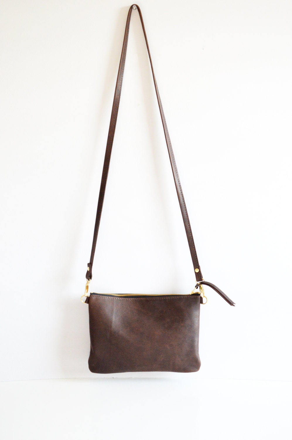 Leather crossbody bag / Minimalist bag / Small leather bag