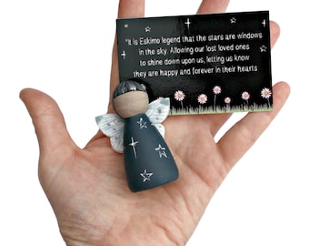 Star Peg Dolls Fairies - Peg Doll - Peg Dolls - Miscarriage gift - Baby loss memorial -Bereaved mum gift - Bereavement Gift - Sympathy Gift