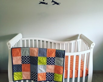 Custom Squares Crib Quilt