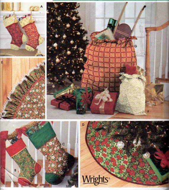 Simplicity 4842 Christmas Tree Skirt Patterns Christmas