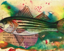 Popular items for bass watercolor on Etsy