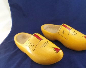 Items similar to vintage wooden shoes - dutch clogs on Etsy
